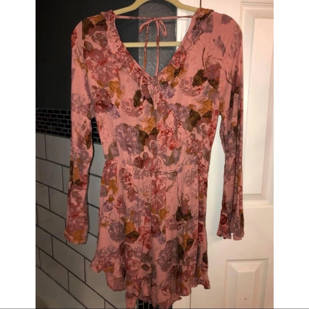 Pink Floral Boho Romper from Target Size Medium
